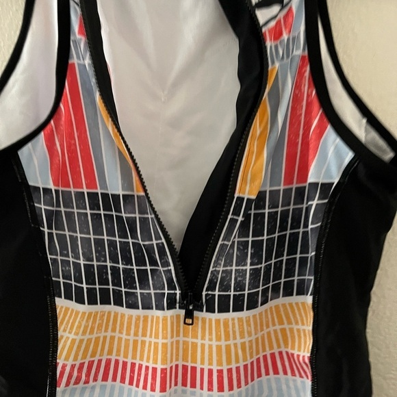 Aonihua One Piece Zip Back Swimsuit New With Tags Size Large - Picture 4 of 4